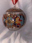 Vtg 2002 Hutschenreuther Kristall Kugel Glass Ball Ornament Christmas Tree 3". Fixed Price $15.00.