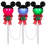 Disney Magic Holiday Mickey Mouse Color Changing Morphing Led Pathway Lights. Fixed Price $74.99.