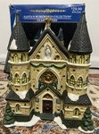Santa Workbench Church Of The Messiah 99 Christmas Village Light Not Included. Fixed Price $35.00.