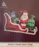 Enchanted Forest Christmas Inflatable Santa Sleigh Holiday Yard Lawn Decor. Fixed Price $79.99.