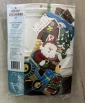 Merry Stockings Christmas On The Farm Felt 18" Kit MS45557. Fixed Price $45.00.