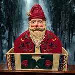 Christmas Santa Card Holder Holiday Renovators Supply Resin Textured Home Decor. Fixed Price $52.14.