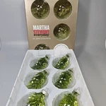 2002 Martha Stewart Everyday Holiday Christmas Ornaments Tinsel Glass Ball Vtg. Fixed Price $29.34.