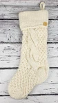 Pottery Barn Ivory Colossal Stocking Chunky Hand-knit Monogram New. Fixed Price $76.49.