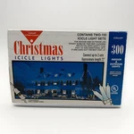 Everglow 300 Icicle Christmas Holiday Lights Multi Colored White Wire New Nos. Fixed Price $15.97.