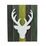 Northlight 13" Wood Deer Green Wash Pallet Inspired Frame Christmas Wall Hanging. Fixed Price $22.49.