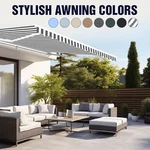 Aleko Semi-cassette Motorized Led Retractable 12X10 Ft Patio Awning Canopy. Fixed Price $419.25.