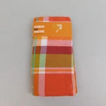 4PC Celebrate Fall Together Thanksgiving Harvest Plaid Print Napkins #1037. Fixed Price $13.56.