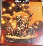 Kirkland Signature Musical Water Snow Globe With Revolving Base. Fixed Price $50.00.