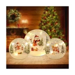 Yeahome Christmas Decorations Indoor, Set Of 3 Crackle Glass Ball With Led Li.... Fixed Price $91.89.