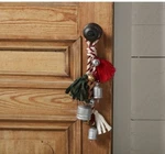 Mud Pie Silver Christmas Bells With Large Tassels And Rope Red, White Green. Fixed Price $18.00.
