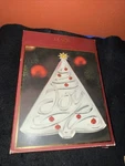 Lenox Christmas Sentiments Of Season Joy Tree Tray Silvertone Metal 10" New Nib. Fixed Price $18.95.