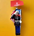 Target Specialty Ornament 2013 Blown Glass Patriotic American Flag Marine Nos. Fixed Price $29.99.