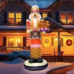 Ourwarm 8FT Christmas Inflatables Outdoor Decoration, Gingerbread Nut. Fixed Price $59.64.