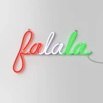 Led Animated Christmas Neon Fa La Hangable Sign White/red/green - Wondershop. Fixed Price $79.95.