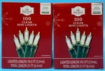 Packs New Holiday Time Clear 100 Mini Lights With Green Wire 200 Total. Fixed Price $15.30.