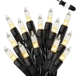 Warm White Christmas Lights Outdoor, 25FT 100 Count Incandescent Mini Christm.... Fixed Price $24.69.