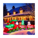 10.7 Ft Christmas Inflatables Train With Santa Claus Reindeer Snowman Christm.... Fixed Price $87.49.