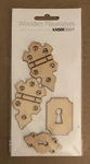 New Kaisercraft Wooden Flourishes Locks And Hinges Plywood Embellishments. Fixed Price $6.49.