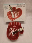 Boston Warehouse Snow Much Fun Winter Dip Bowl And Spreader Set. New Open Box. Fixed Price $9.99.