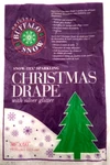 Buffalo Snow Christmas Drape 36" X 60" W/silver Glitter For Decoration. Fixed Price $7.99.