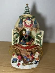 Musical Christmas Carriage W Santa Toys Elves Lights Carols See Video. Fixed Price $38.24.