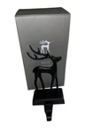 Pottery Barn Santa's Reindeer Stocking Holder Rare Christmas Bronze Finish. Fixed Price $75.00.