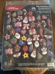 J&p Coats 28063 Christmas Splendor 48 Felt Appliqu Ornaments W/ Ironontransfers. Fixed Price $24.95.