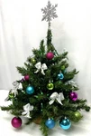 20 Artificial Christmas TREE-100CT Plug In Green Lights-shatterproof Balls-bows. Fixed Price $23.99.