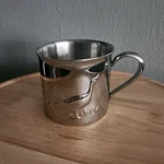 Williamsburg Reed & Barton Stainless Steel Cup Farmyard Baby Ducks 2.5". Fixed Price $9.99.