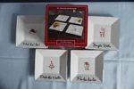 Nicholas 'tis The Season 4 Cocktail Appetizer Porcelainsquare Plates. Fixed Price $29.99.
