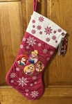 Pink Disney Musical Princess Christmas Stocking Cinderella Belle Ariel Rapunzel. Fixed Price $13.95.