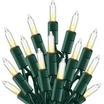 Tw Shine Warm White Christmas Lights Outdoor, 20FT 100 Count Incandescent Chr.... Fixed Price $19.72.