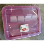 Sterilite Christmas Ornament Storage Case 32 Compartment Adjustable Red 1981 Usa. Fixed Price $48.79.