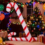 Christmas Decorations Inflatable Candy Cane For Merry Home Party Prop. Fixed Price $7.19.