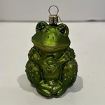 2005 Old World Christmas Frog Sitting No Box Blown Glass Owc Toad 3"- Euc. Fixed Price $8.49.