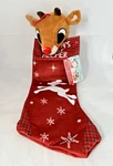 Gemmy Rudolph The Red-nosed Reindeer Musical 23" Big Head Christmas Stocking. Fixed Price $26.95.