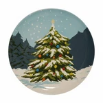Threshold Retro Pixelated Holiday Christmas Tree Ceramic Serving Platter 13.5. Fixed Price $23.00.