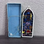 Vtg Precious Moments 1989 Enesco PM-590 Stained Glass Ornament (members Only). Fixed Price $19.99.