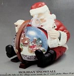 Mr. Christmas "holiday Snowfall" Musicial Globe With Santa Brand New!. Fixed Price $125.00.