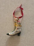 Hallmark Christmas Ornament Mouse Boot Tea 2001. Fixed Price $12.00.