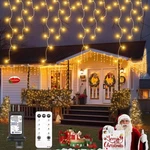 Christmas Lights, 32.8FT 502 Led Icicle For Outside, Connectable Eaves.... Fixed Price $48.68.