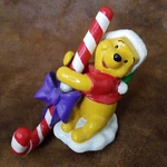 Winnie The Pooh With Candy Cane Disney Noma Stocking Hanger Christmas Vintage. Fixed Price $24.45.
