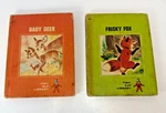 Vintage Rand Mcnally Tiny Elf Library Books Baby Deer & Frisky Fox Set Of 2. Fixed Price $16.15.
