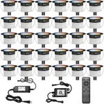 30PACK 1.22 Low Voltage Wifi Smart Recessed Rgbw Deck Lighting Waterproof. Fixed Price $189.99.