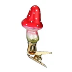 Inge Mini Tall Hat Mushroom German Glass Christmas Ornament Free Box. Fixed Price $24.98.