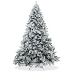 Open Box 9FT Snow-flocked Pine Realistic Artificial Christmas Tree With Stand. Fixed Price $99.99.