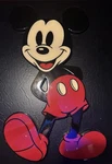 Rare Gallery 92 Disney Classic Mickey Mouse Frameless Laminated Wood Art 24" Vnc. Fixed Price $75.00.