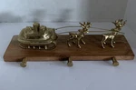 2021 Threshold Stocking Holder Reindeer Sleigh 3 Hook Metal Christmas Holiday. Fixed Price $99.95.