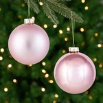 Northlight 4-PIECE Shiny And Matte Pink Glass Ball Christmas Ornament Set 4". Fixed Price $19.49.